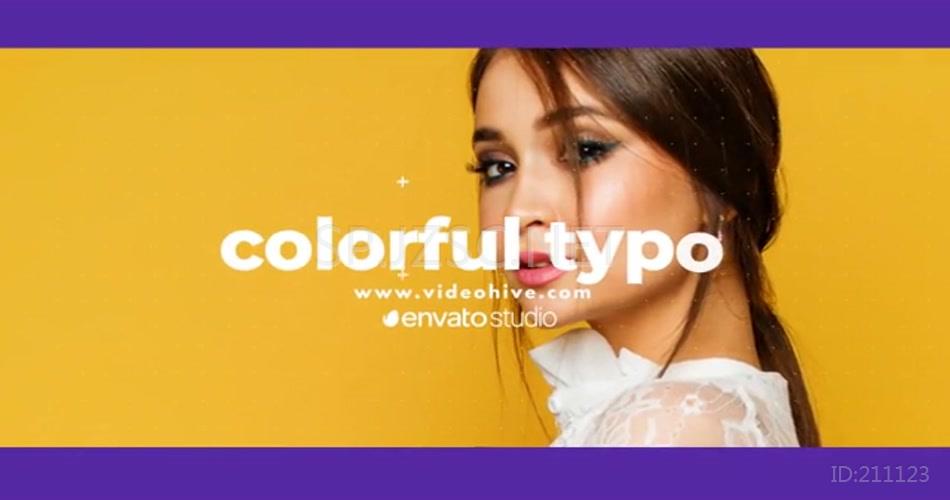 17496 简洁彩色片头