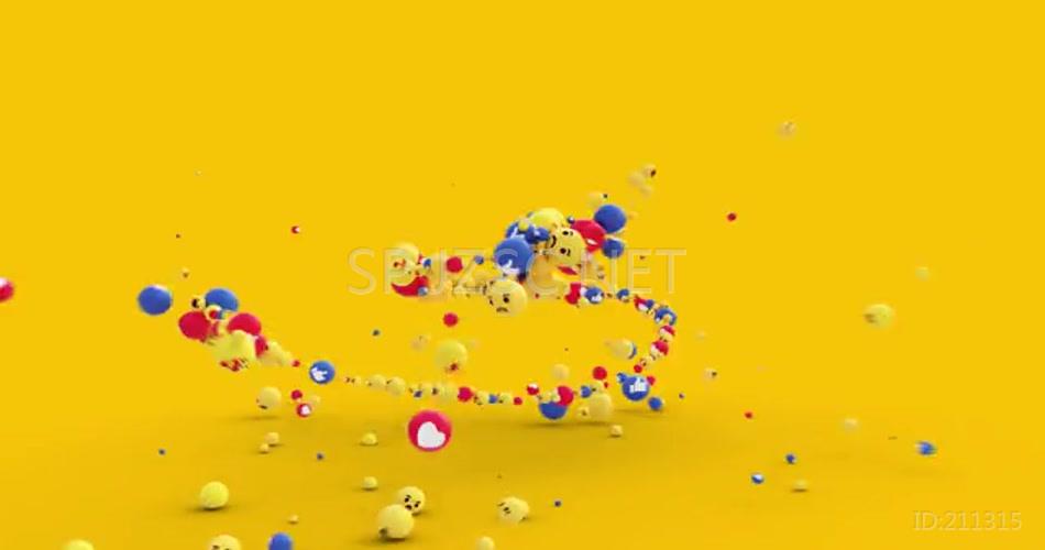 17247 表情符号展示包 图表ae素材