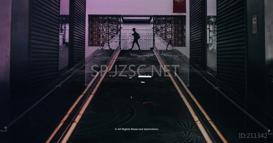 16151 数字故障效果标题 图表ae素材