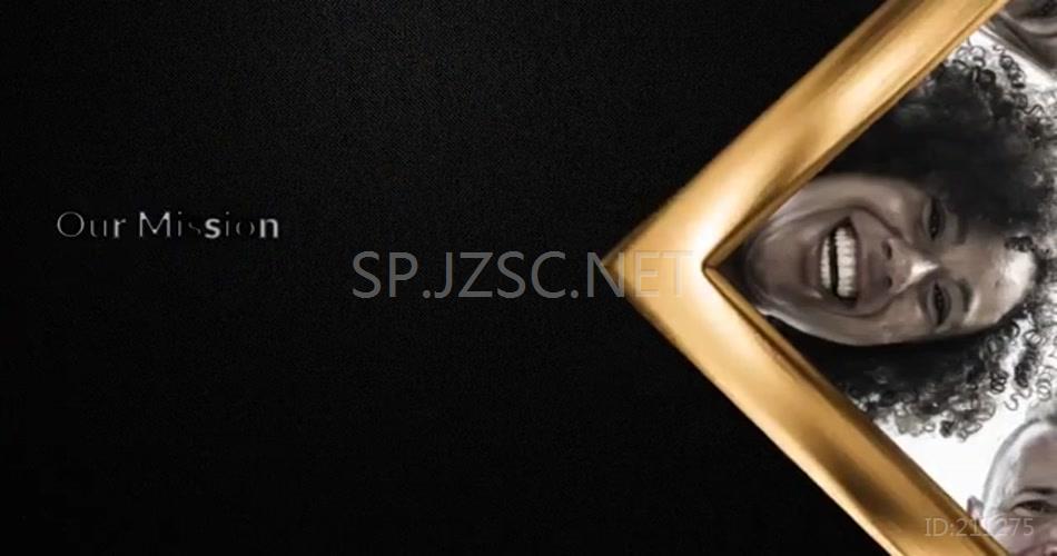 ae下载 16841 金色企业展示