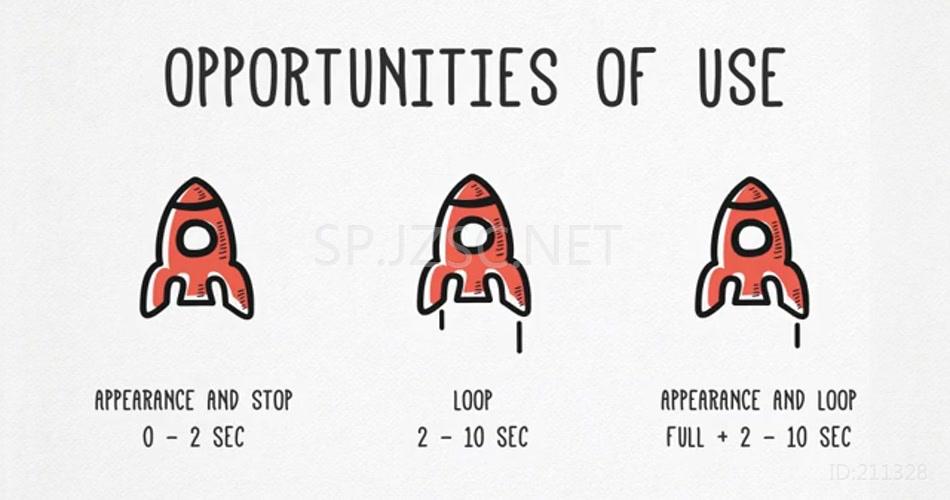 AE 15098 手绘图标库 ae素材