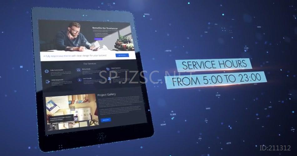 15516 数字城市宣传片 图表ae素材