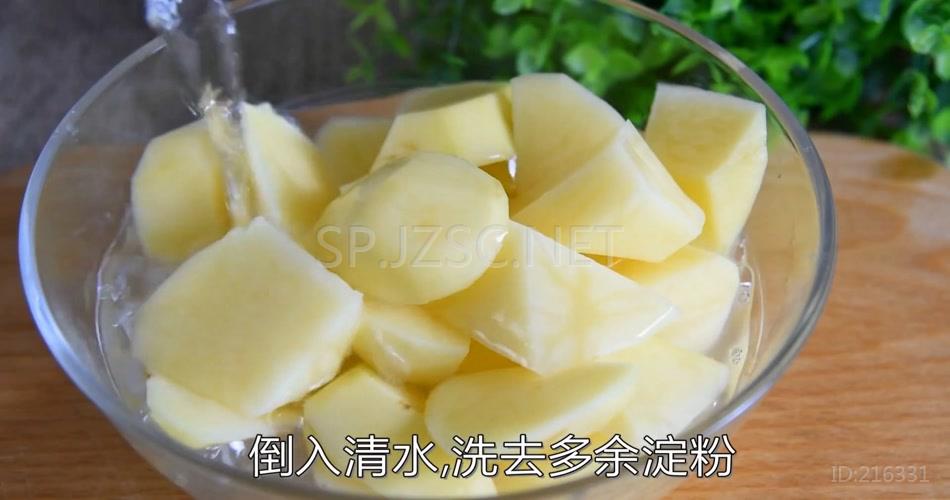 番茄土豆小排汤超清无水印美食视频