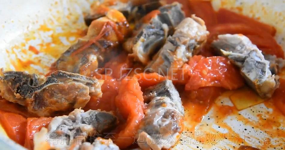 番茄土豆小排汤超清无水印美食视频