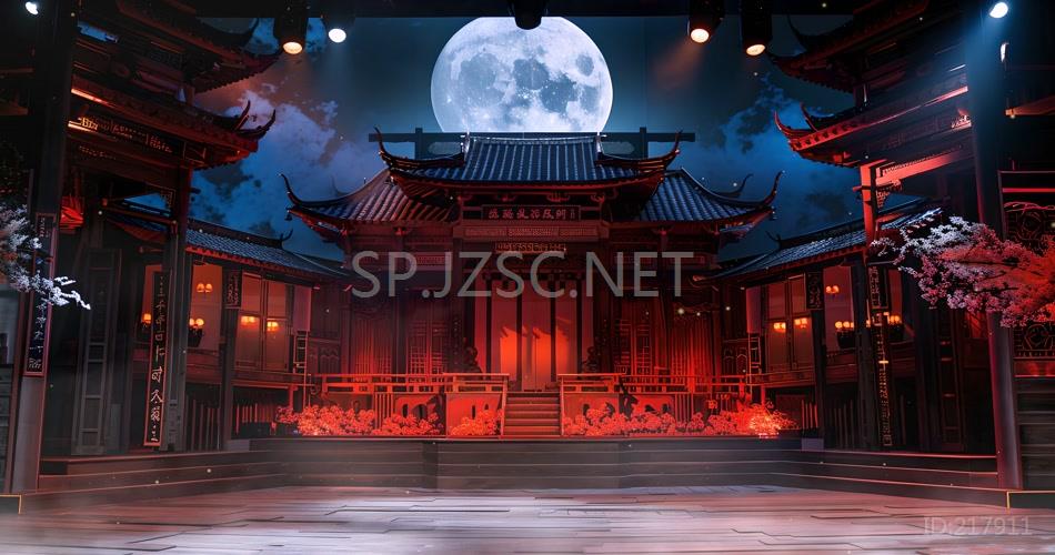 国风古典舞台LED背景